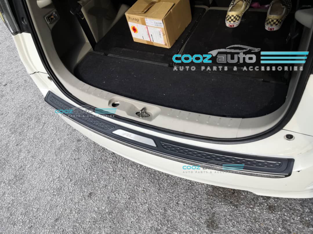 Perodua Alza Chrome ABS Rear Bumper Guards Protector